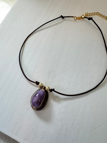 Puka Shell - Dark Brown